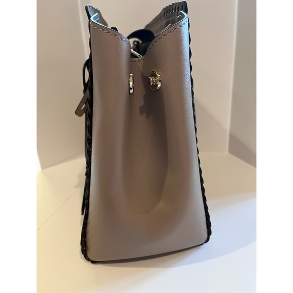 Michael Kors Benning Large Scalloped Leather Satchel Truffle Excellent Condition - Picture 5 of 15